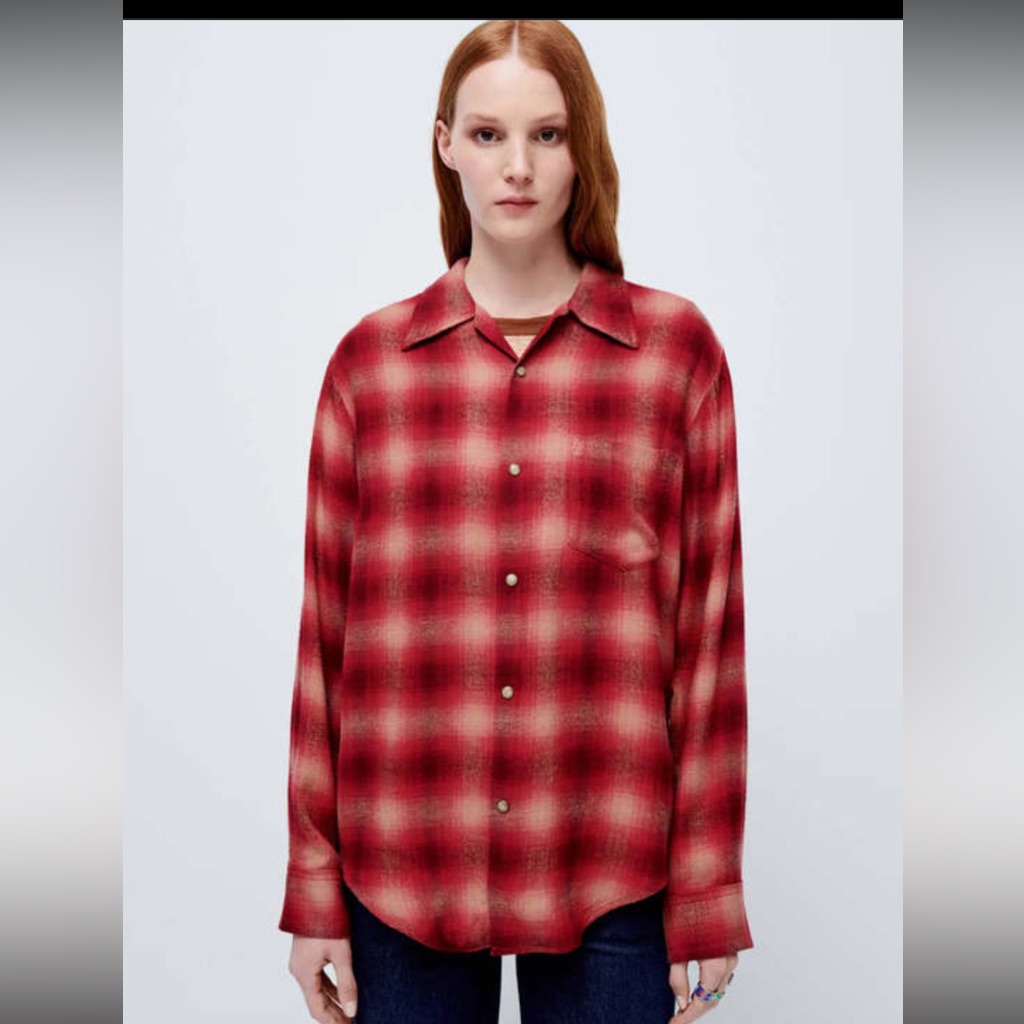 Re/Done - 60's Plaid Shirt Size Xs